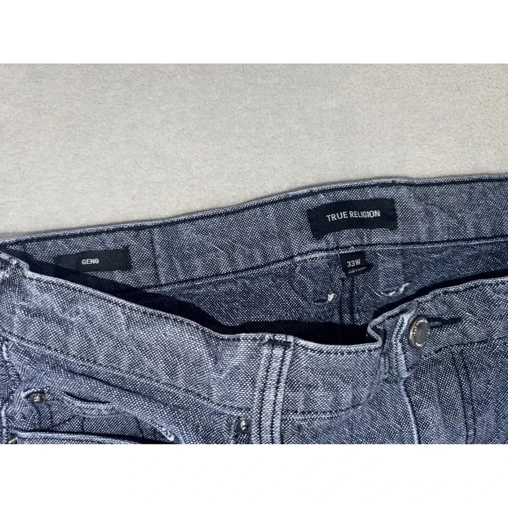 True Religion Geno Mens Size 33 Slim Fit Denim Shorts‎ Blue